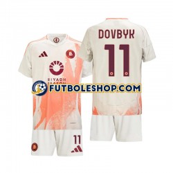Segunda Equipación del AS Roma Artem Dovbyk 11 2024-2025 Manga Corta para Niño (Camiseta y pantalón)