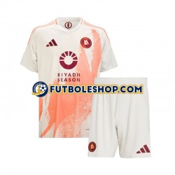 Segunda Equipación del AS Roma 2024-2025 Manga Corta para Niño (Camiseta y pantalón)