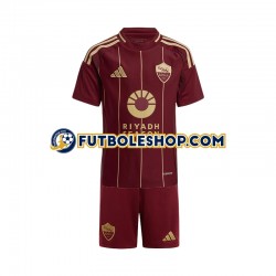 Primera Equipación del AS Roma 2024-2025 Manga Corta para Niño (Camiseta y pantalón)