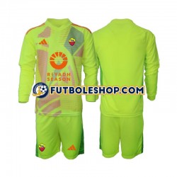 Segunda Equipación del AS Roma Portero 2024-2025 ML para Niño (Camiseta y pantalón)