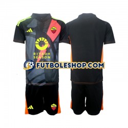Primera Equipación del AS Roma Portero 2024-2025 Manga Corta para Niño (Camiseta y pantalón)