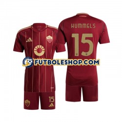 Primera Equipación del AS Roma Mats Hummels 15 2024-2025 Manga Corta para Niño (Camiseta y pantalón)