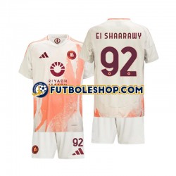 Segunda Equipación del AS Roma Stephan El Shaarawy 92 2024-2025 Manga Corta para Niño (Camiseta y pantalón)