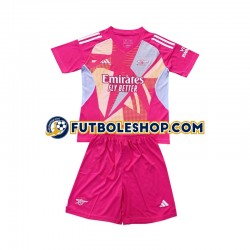Segunda Equipación del Arsenal Portero 2024-2025 Manga Corta para Niño (Camiseta y pantalón)
