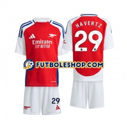 Primera Equipación del Arsenal Havertz 29 2024-2025 Manga Corta para Niño (Camiseta y pantalón)