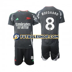 Segunda Equipación del Arsenal Odegaard 8 2024-2025 Manga Corta para Niño (Camiseta y pantalón)