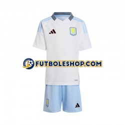 Segunda Equipación del Aston Villa 2024-2025 Manga Corta para Niño (Camiseta y pantalón)