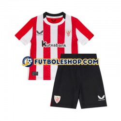 Primera Equipación del Athletic Bilbao 2024-2025 Manga Corta para Niño (Camiseta y pantalón)