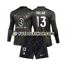 Primera Equipación del Atlético Madrid Portero Jan Oblak 13 2024-2025 ML para Niño (Camiseta y pantalón)