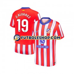 Primera Equipación del Atlético Madrid Julian Alvarez 19 2024-2025 Manga Corta para Hombre