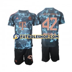 Segunda Equipación del Bayern de Múnich Musiala 42 2024-2025 Manga Corta para Niño (Camiseta y pantalón)