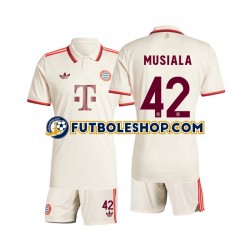 Tercera Equipación del Bayern de Múnich Musiala 42 2024-2025 Manga Corta para Niño (Camiseta y pantalón)