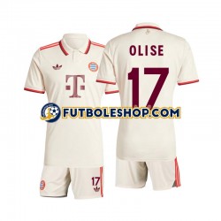 Tercera Equipación del Bayern de Múnich Olise 17 2024-2025 Manga Corta para Niño (Camiseta y pantalón)