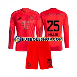 Primera Equipación del Bayern de Múnich Thomas Muller 25 2024-2025 ML para Niño (Camiseta y pantalón)