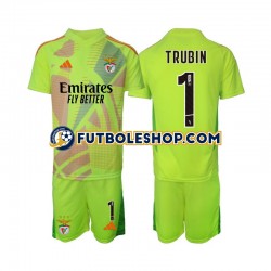 Primera Equipación del Benfica Portero Anatolij Trubin 1 2024-2025 Manga Corta para Niño (Camiseta y pantalón)