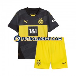 Segunda Equipación del Borussia Dortmund 2024-2025 Manga Corta para Niño (Camiseta y pantalón)