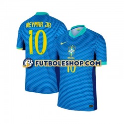 Segunda Equipación del Brasil Neymar JR 10 2024 Manga Corta para Hombre