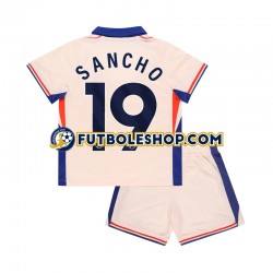 Segunda Equipación del Chelsea Jadon Sancho 19 2024-2025 Manga Corta para Niño (Camiseta y pantalón)