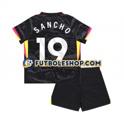 Tercera Equipación del Chelsea Jadon Sancho 19 2024-2025 Manga Corta para Niño (Camiseta y pantalón)