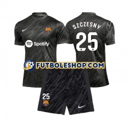 Segunda Equipación del FC Barcelona Portero Wojciech Szczesny 25 2024-2025 Manga Corta para Niño (Camiseta y pantalón)