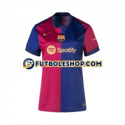 Primera Equipación del FC Barcelona 2024-2025 Manga Corta para Mujer