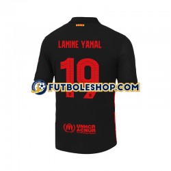 Segunda Equipación del FC Barcelona LAMINE YAMAL 19 UCL Font 2024-2025 Manga Corta para Hombre