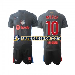 Segunda Equipación del FC Barcelona Lionel Messi 10 2024-2025 Manga Corta para Niño (Camiseta y pantalón)