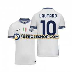 Segunda Equipación del Inter Milan Lautaro 10 2024-2025 Manga Corta para Hombre