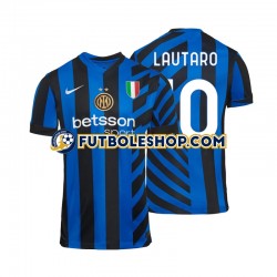 Primera Equipación del Inter Milan Lautaro 10 2024-2025 Manga Corta para Hombre