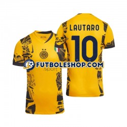 Tercera Equipación del Inter Milan Lautaro 10 2024-2025 Manga Corta para Hombre