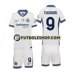 Segunda Equipación del Inter Milan Marcus Thuram 9 2024-2025 Manga Corta para Niño (Camiseta y pantalón)