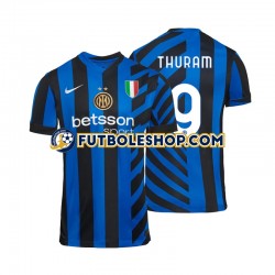Primera Equipación del Inter Milan Marcus Thuram 9 2024-2025 Manga Corta para Hombre