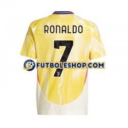 Segunda Equipación del Juventus Cristiano Ronaldo 7 2024-2025 Manga Corta para Hombre