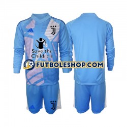 Primera Equipación del Juventus Portero 2024-2025 Azul ML para Niño (Camiseta y pantalón)