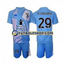 Cuarta Equipación del Juventus Portero Michele Di Gregorio 29 2024-2025 Manga Corta para Niño (Camiseta y pantalón)