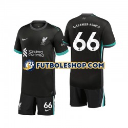 Segunda Equipación del Liverpool Alexander-Arnold 66 2024-2025 Manga Corta para Niño (Camiseta y pantalón)