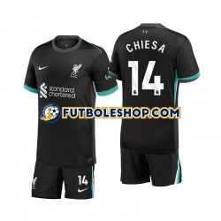 Segunda Equipación del Liverpool Chiesa 14 2024-2025 Manga Corta para Niño (Camiseta y pantalón)
