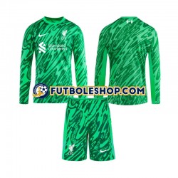 Segunda Equipación del Liverpool Portero 2024-2025 ML para Niño (Camiseta y pantalón)
