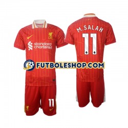 Primera Equipación del Liverpool M.Salah 11 2024-2025 Manga Corta para Niño (Camiseta y pantalón)