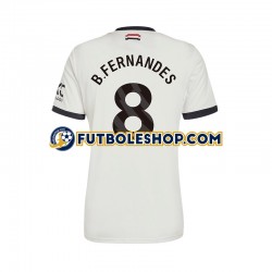 Tercera Equipación del Manchester United Bruno Fernandes 8 2024-2025 Manga Corta para Hombre
