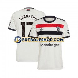 Tercera Equipación del Manchester United GARNACHO 17 2024-2025 Manga Corta para Hombre