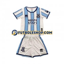 Segunda Equipación del Middlesbrough 2024-2025 Manga Corta para Niño (Camiseta y pantalón)