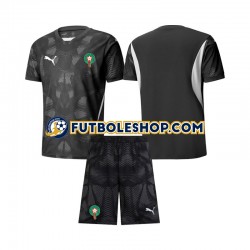 Tercera Equipación del Marruecos Portero 2024 Manga Corta para Niño (Camiseta y pantalón)