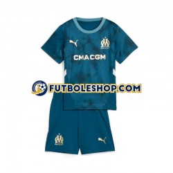 Segunda Equipación del Olympique de Marsella 2024-2025 Manga Corta para Niño (Camiseta y pantalón)