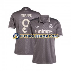 Tercera Equipación del Real Madrid Kylian Mbappe 9 2024-2025 Manga Corta para Hombre