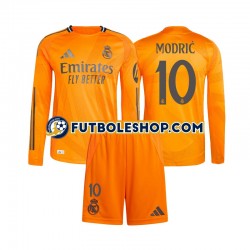 Segunda Equipación del Real Madrid Luka Modric 10 2024-2025 ML para Niño (Camiseta y pantalón)