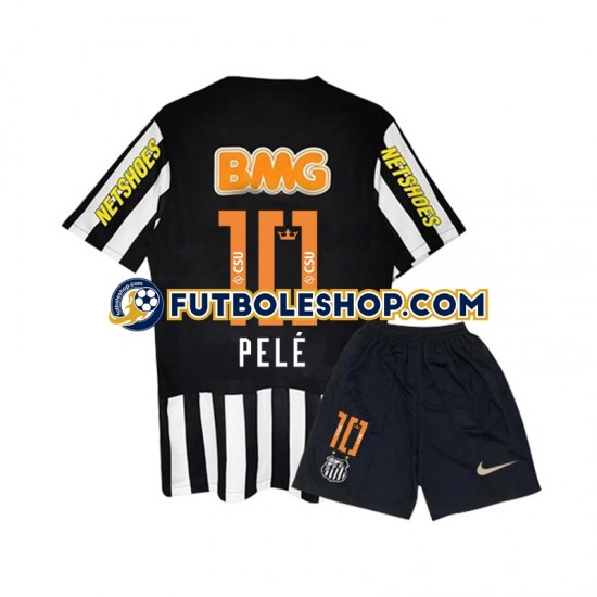 Segunda Equipación del Santos PELE 10 Retro 2011-2012 Manga Corta para Niño (Camiseta y pantalón) Segunda Equipación del Santos PELE 10 Retro 2011-2012 Manga Corta para Niño (Camiseta y pantalón)