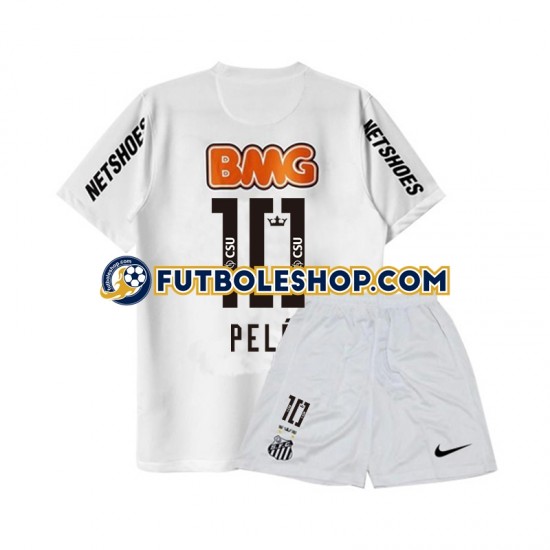 Primera Equipación del Santos PELE 10 Retro 2011-2012 Manga Corta para Niño (Camiseta y pantalón) Primera Equipación del Santos PELE 10 Retro 2011-2012 Manga Corta para Niño (Camiseta y pantalón)