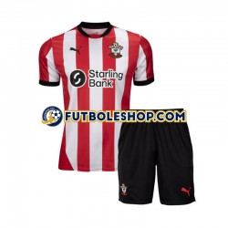 Primera Equipación del Southampton 2024-2025 Manga Corta para Niño (Camiseta y pantalón)