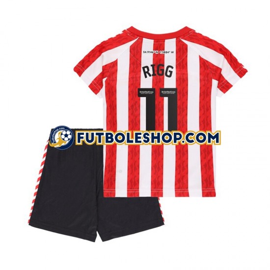 Primera Equipación del Sunderland Chris Rigg 11 2024-2025 Manga Corta para Niño (Camiseta y pantalón) Primera Equipación del Sunderland Chris Rigg 11 2024-2025 Manga Corta para Niño (Camiseta y pantalón)